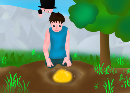 63.The Miser and His Gold (守财奴和他的黄金)